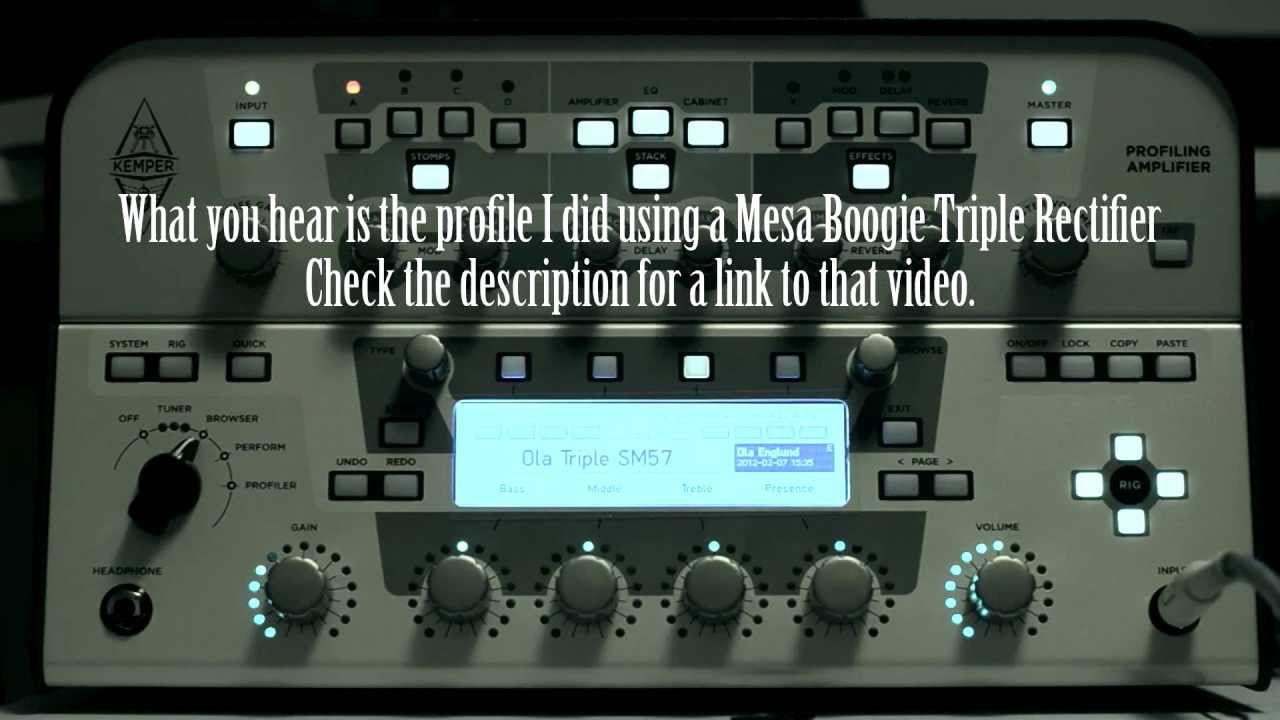 Kemper Profiling Amp - Metal tweaking