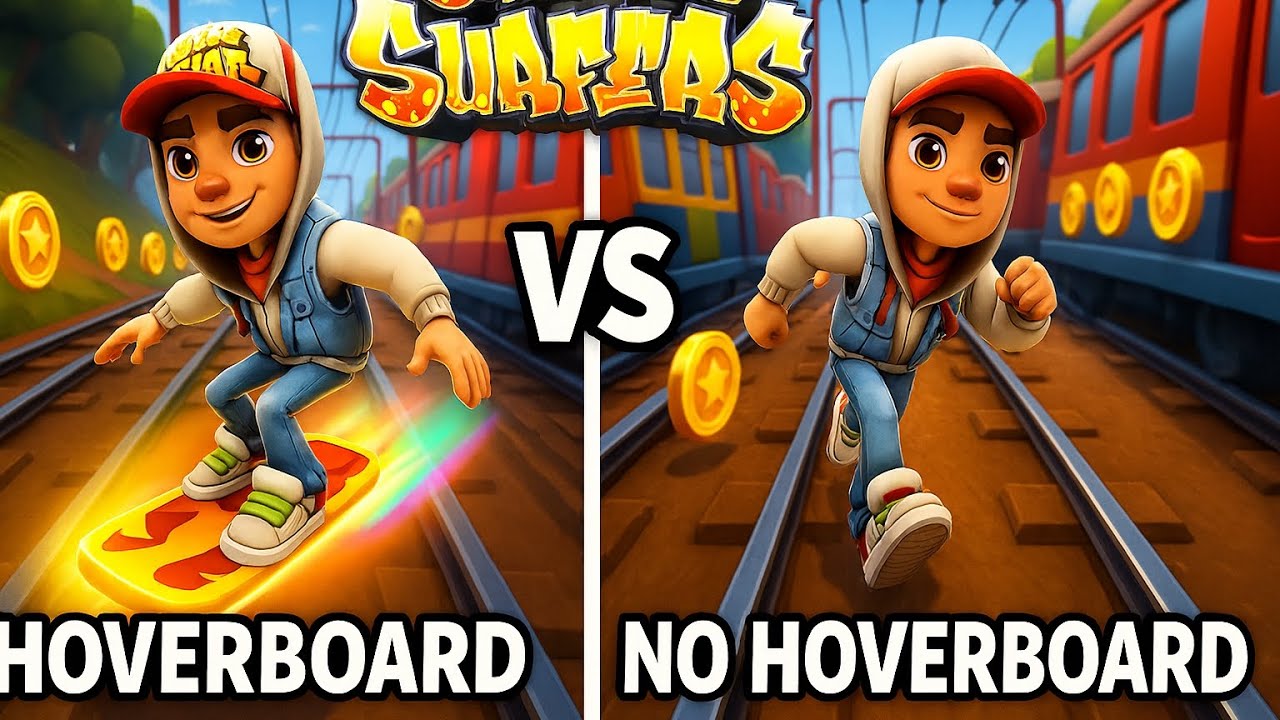 Subway Surfers Skateboard 🛹 VS No Skateboard 😱🔥 Ultimate Challenge | Handcam Gameplay