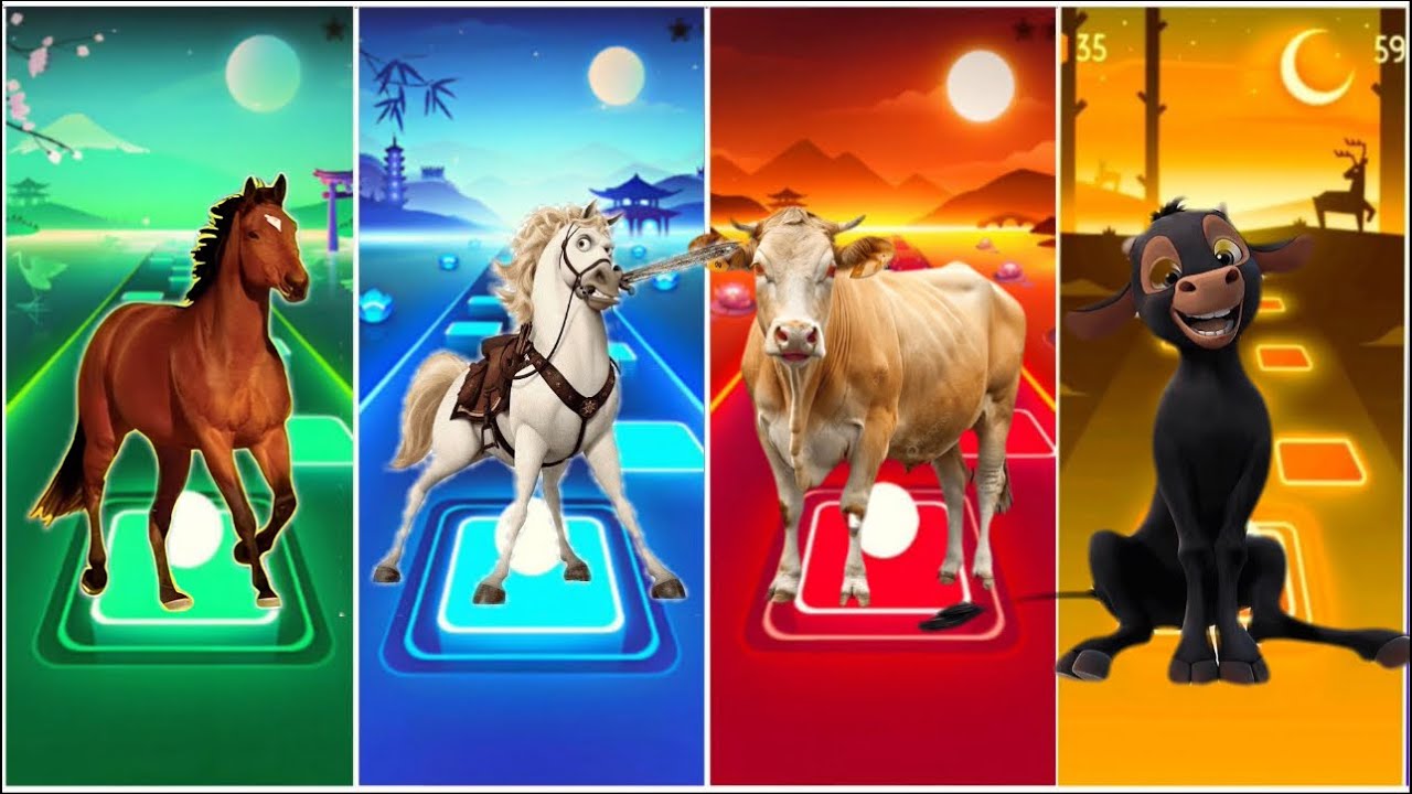 Magic Horse🐎&Maximus🆚Magic Cow🆚Ferdinand🎼Coffin dance song
