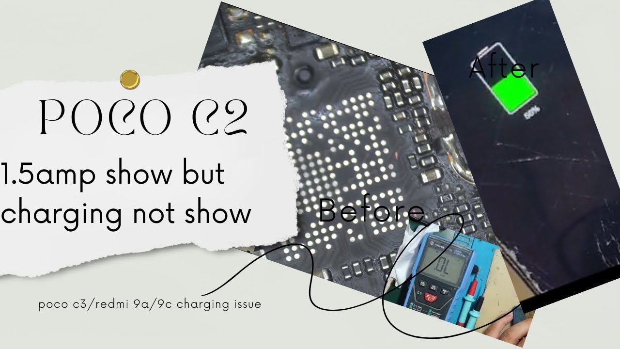 Poco c3 / Redmi 9a / 9c (MTK ) charging problem 