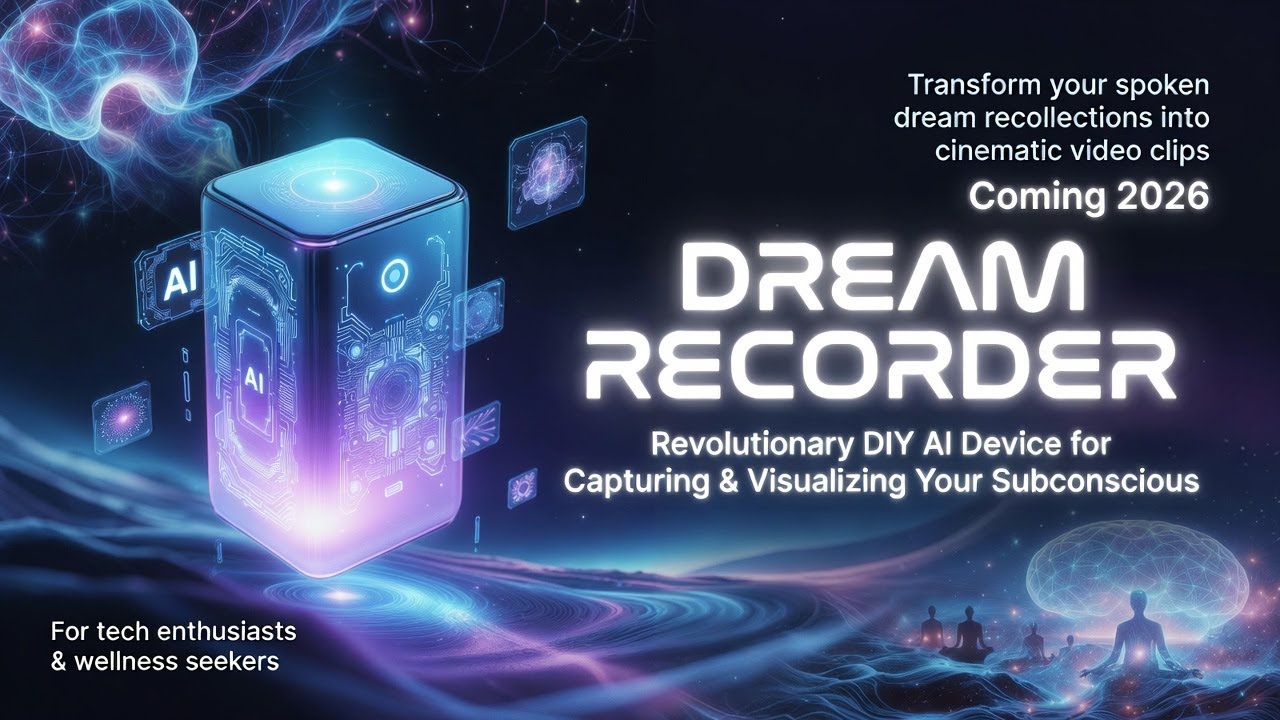 Dream Recorder – Revolutionary DIY AI Device for Capturing & Visualizing Your Subconscious