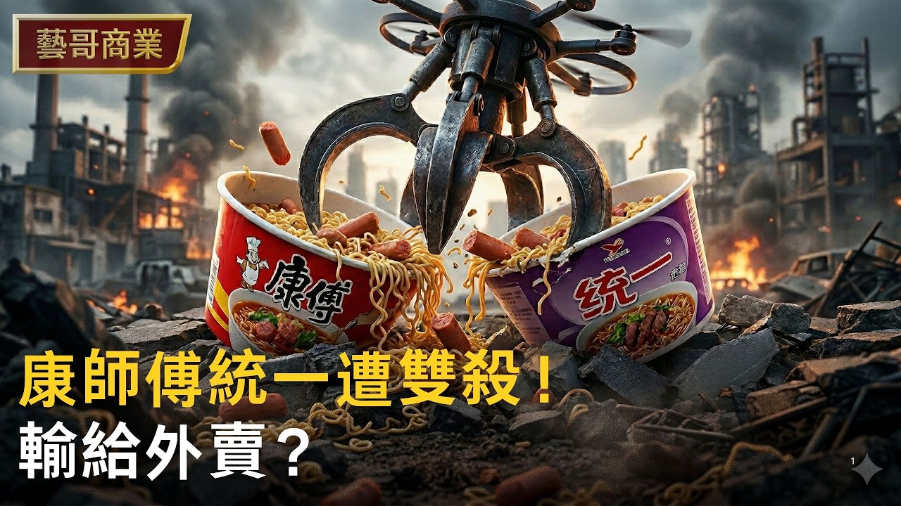 壟斷14億人胃口的泡麵霸主，為何瞬間跌落神壇？康師傅和統一纏鬥30年，卻慘遭降維打擊