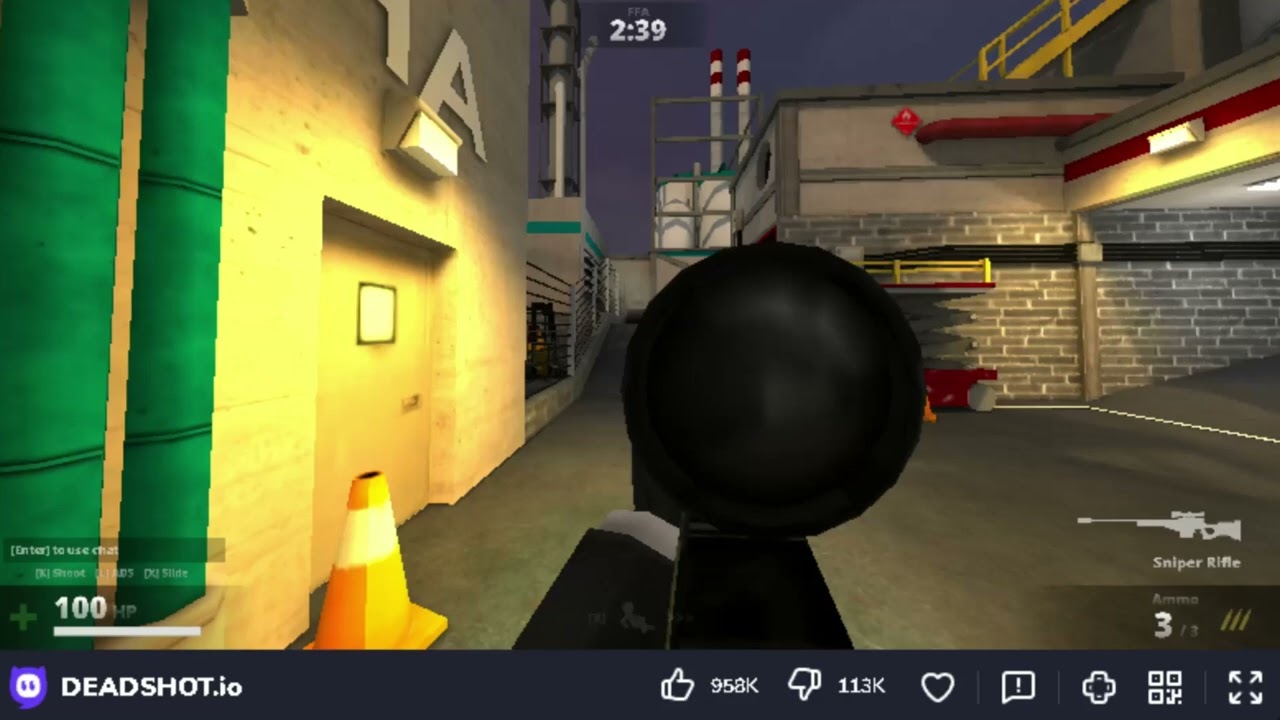 playing deadshot.io (first time)