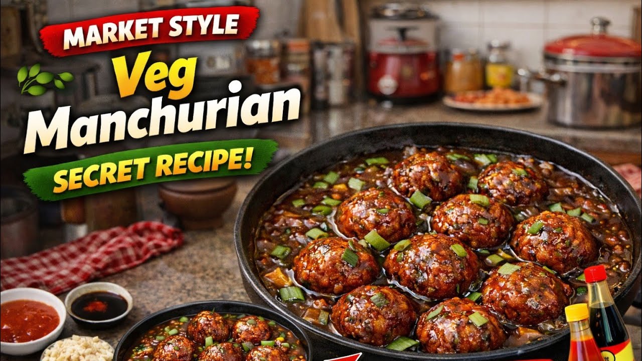 Restaurant Style Veg Manchurian Gravy |वेज मंचूरियन 😋Easy & Perfect Recipe