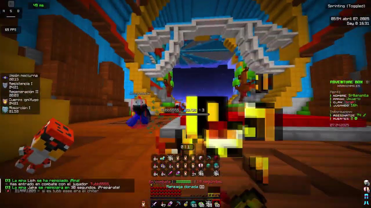MATANDO CHITERS EN KRAKENMC! JUGADA MAGISTRAL