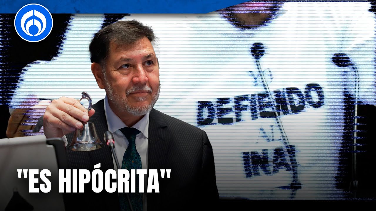 Noroña se va contra el presidente del INAI: 