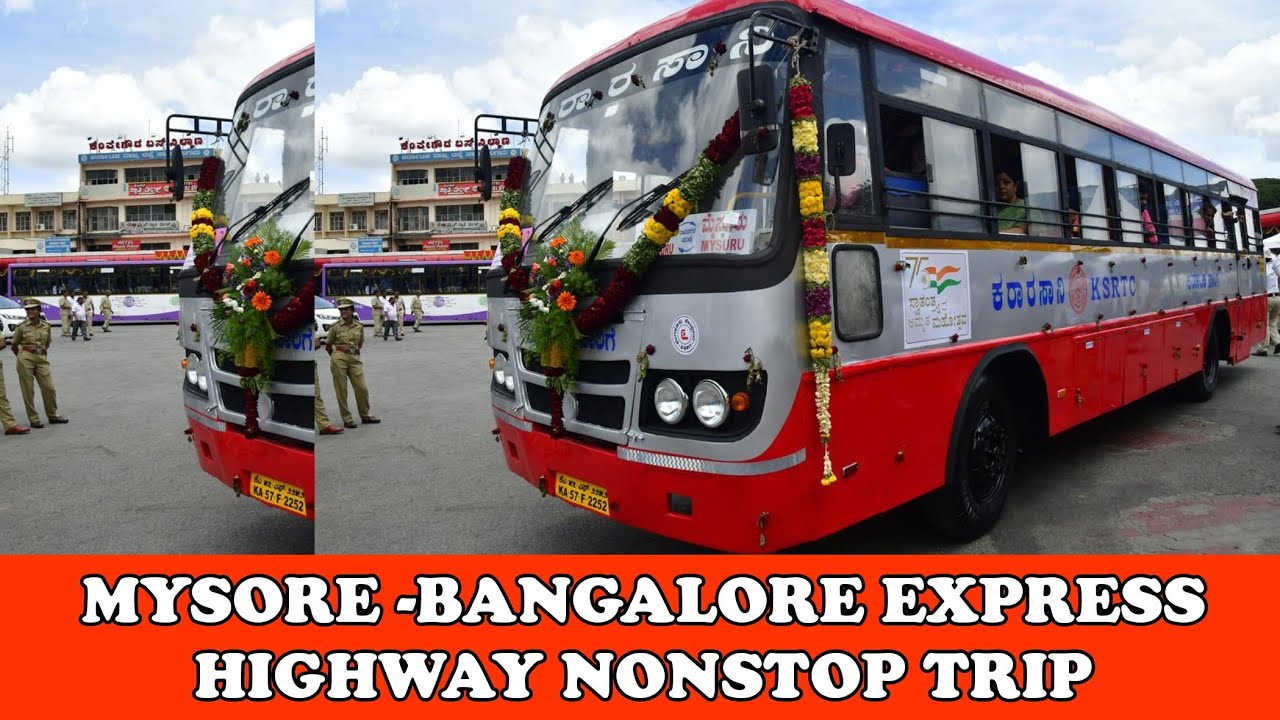 ASWAMEDHA BUS JOURNEY IN MYSORE BANGALORE EXPRESS HIGHWAY IN 90 MINUTES|RAHIM VLOGS|KSRTC