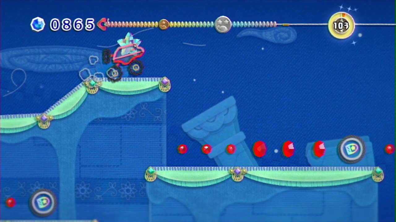 Kirby's Epic Yarn - Dusk Dunes Walkthrough