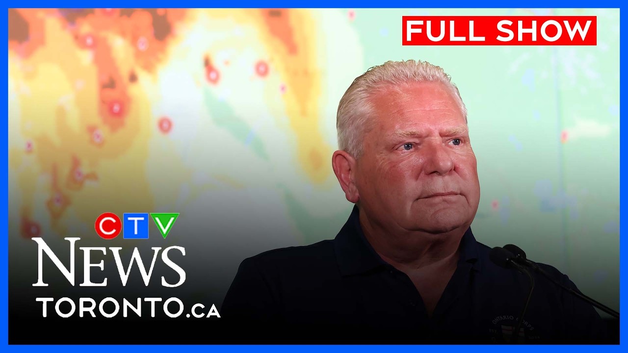 155 бригад и около 80 пожарных самолетов борются с лесными пожарами | CTV News Toronto в полдень,...