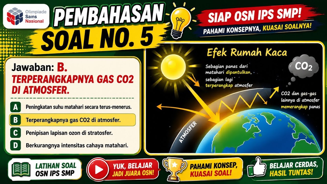 Latihan Soal OSN 2026 IPS SMP - Geografi (1-5)