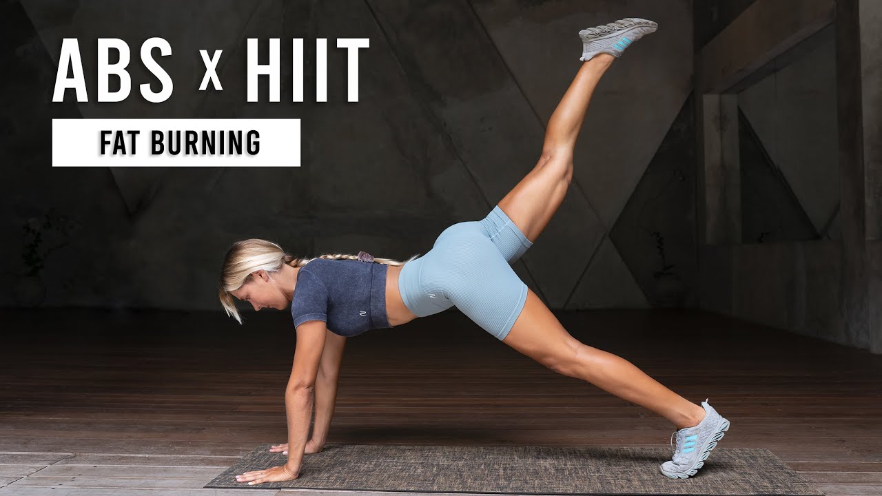 45 MIN ABS + HIIT CARDIO WORKOUT To Burn Fat At Home (No Equipment)