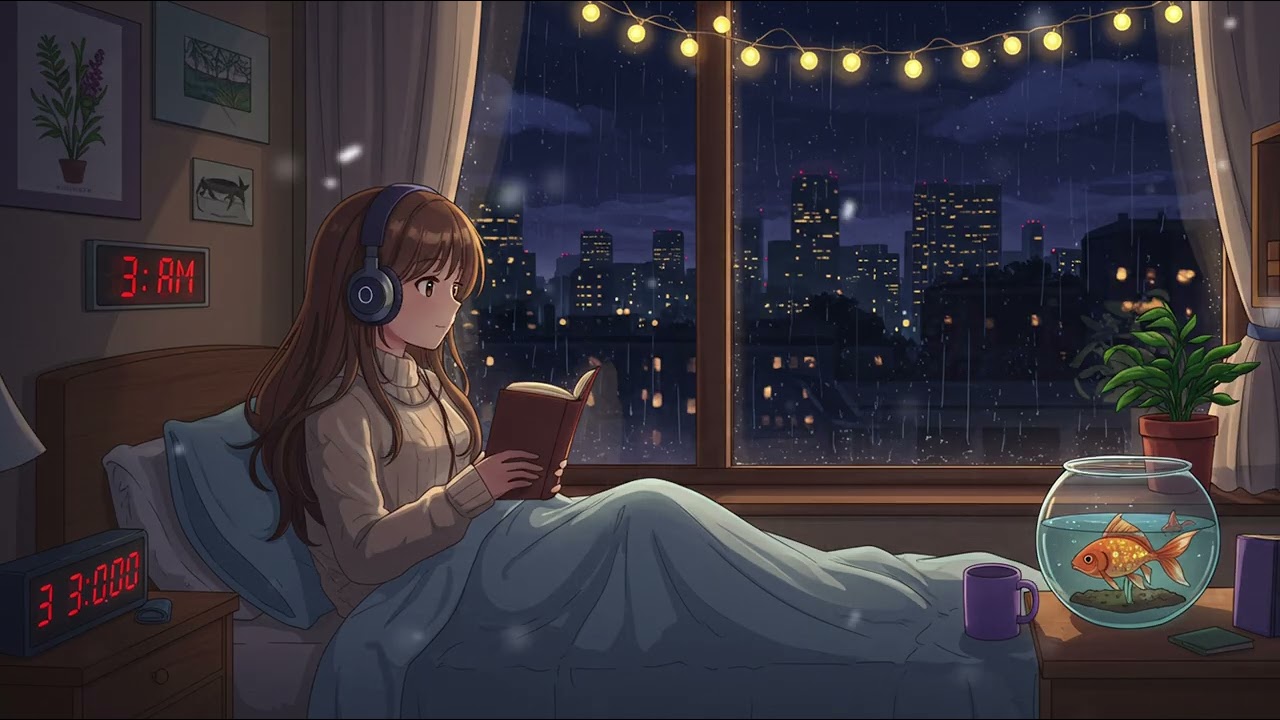 3AM Rainy Night Lofi | Chill Beats for Reading, Sleep & Relaxation #lofisleepmind #cozynights