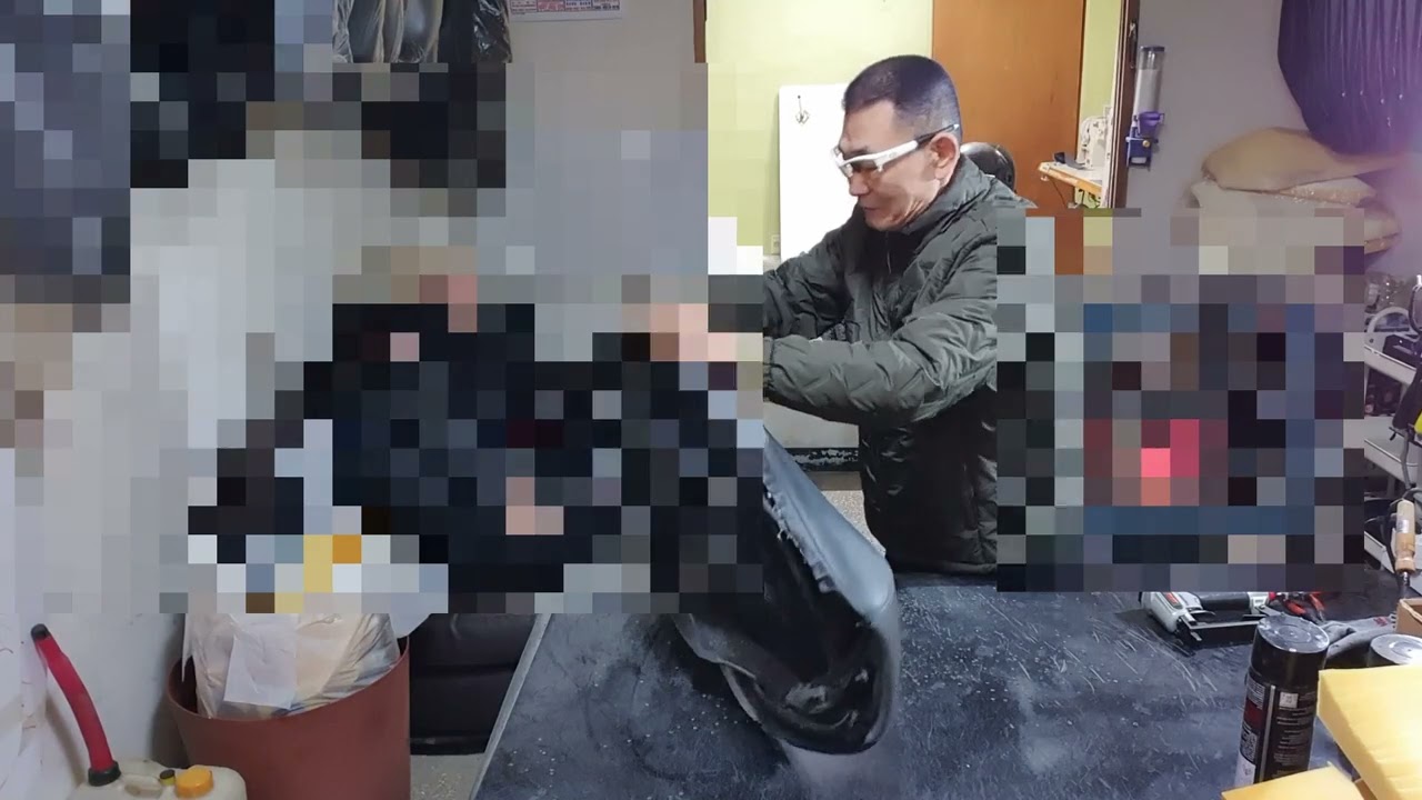 1/23 혼다_포르자350 안장 쿠션 작업 영상