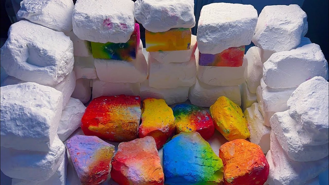 Unpolished Jumbo Chalk | Chalk Wall | Crunchy Sounds | ASMR Extreme Satisfaction