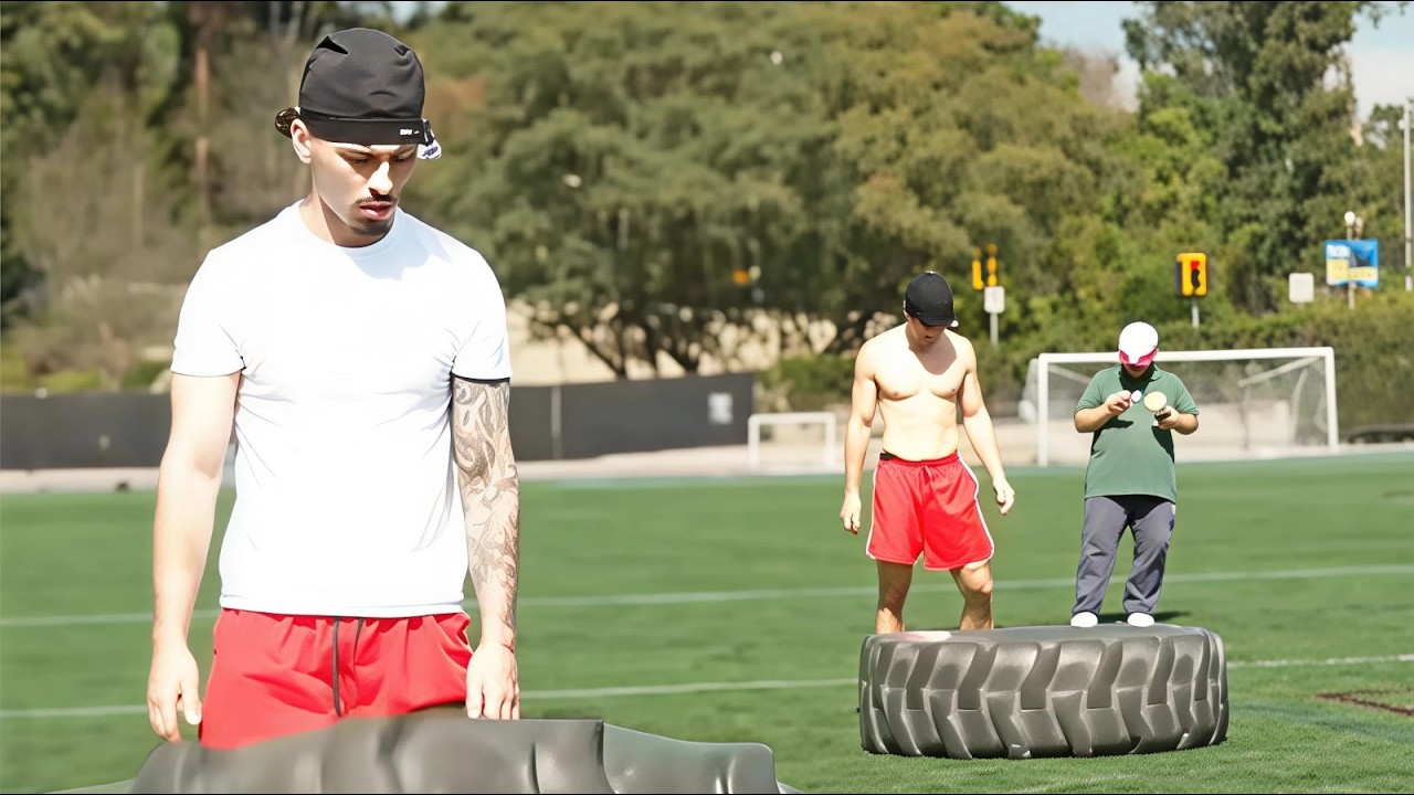 Braeden Vs Nick In A Physical Test..
