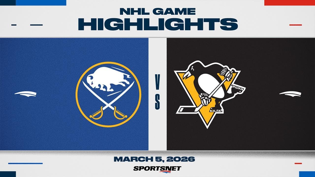 NHL Highlights | Sabres vs. Penguins - March 5, 2026