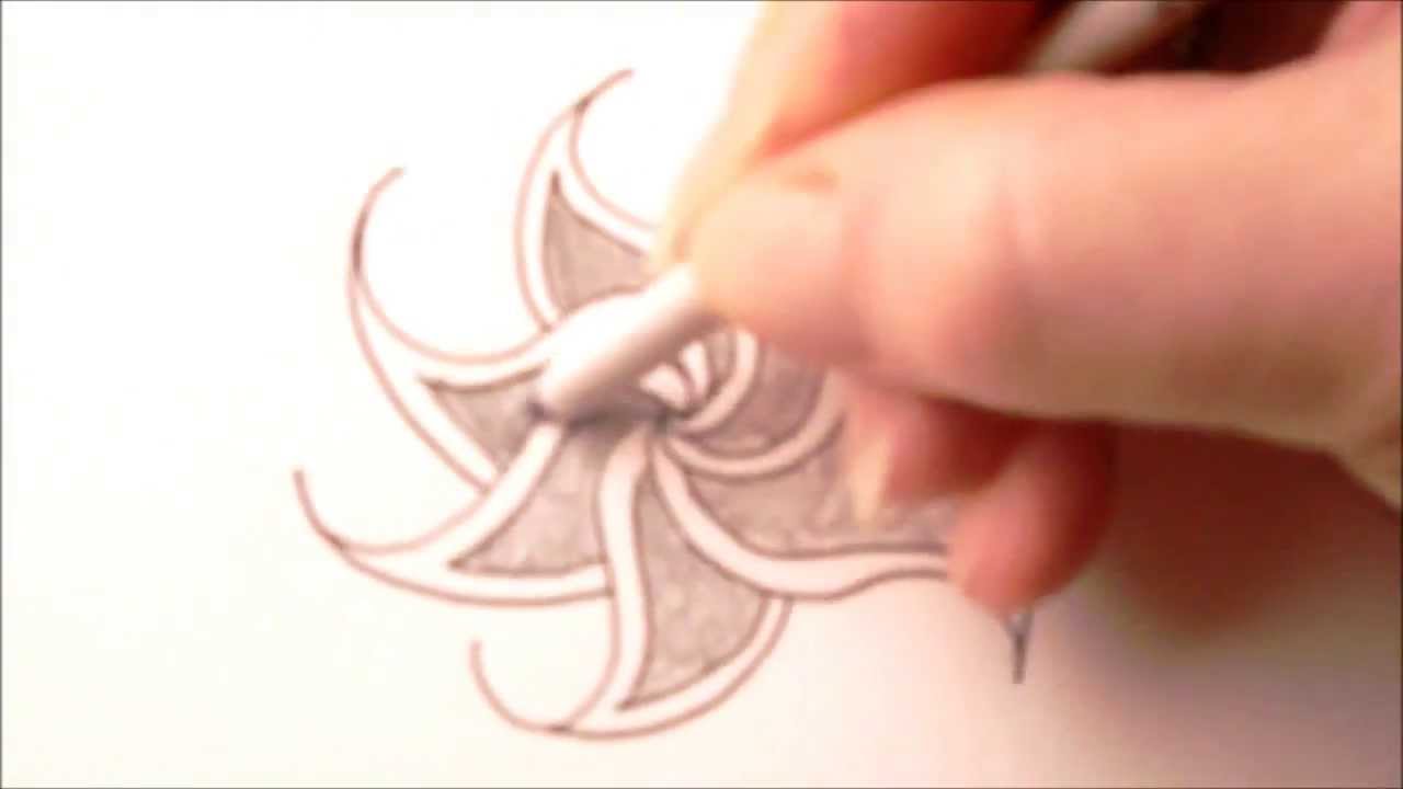 How to draw tanglepattern Fengle