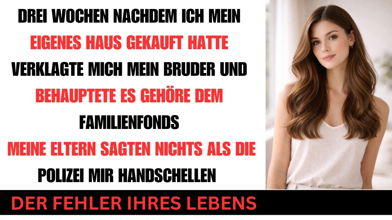 Ich kaufte mein eigenes Haus mein Bruder verklagte mich, und meine Eltern sahen zu, als man mich in
