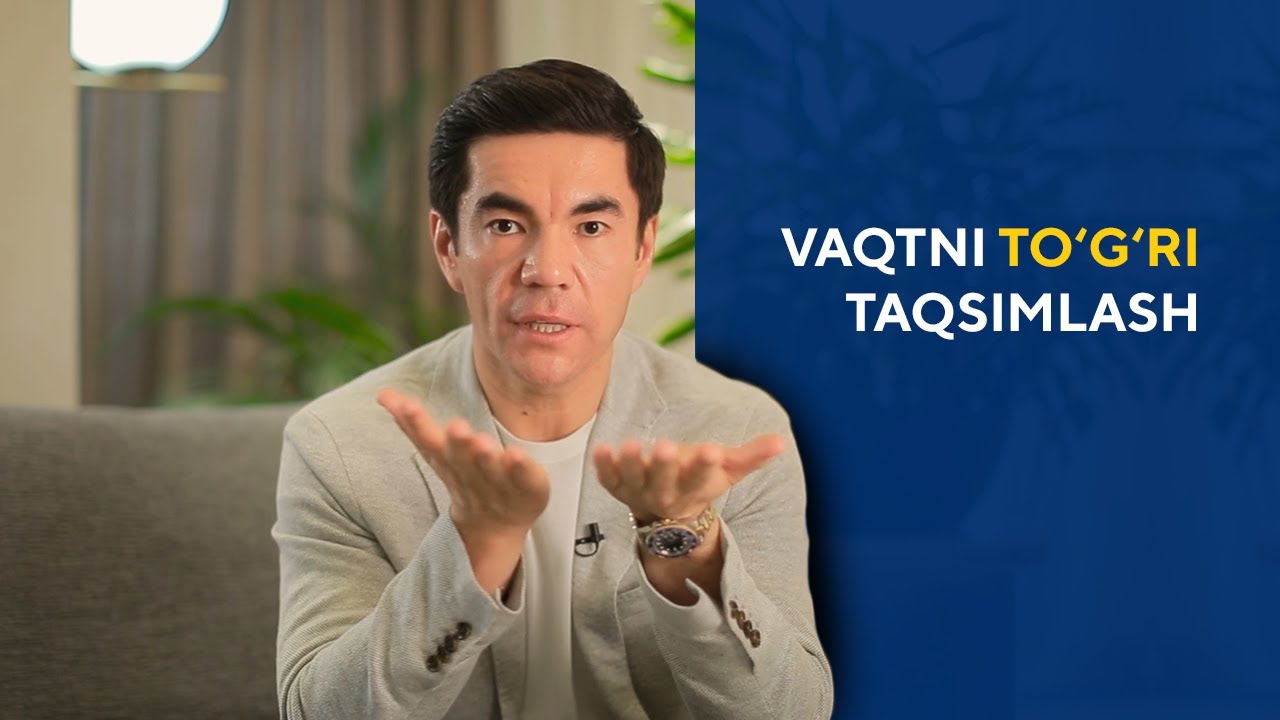VAQTNI TO'G'RI TAQSIMLASH SIRI | Murad Nazarov