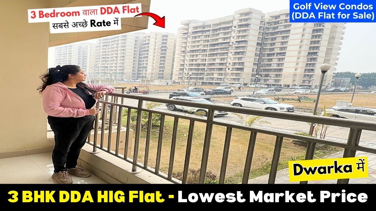 DDA HIG Flat - 3 Bedroom Society Flat for Sale - Dwarka Sec 19, Delhi (Golf View Condos Apartment)