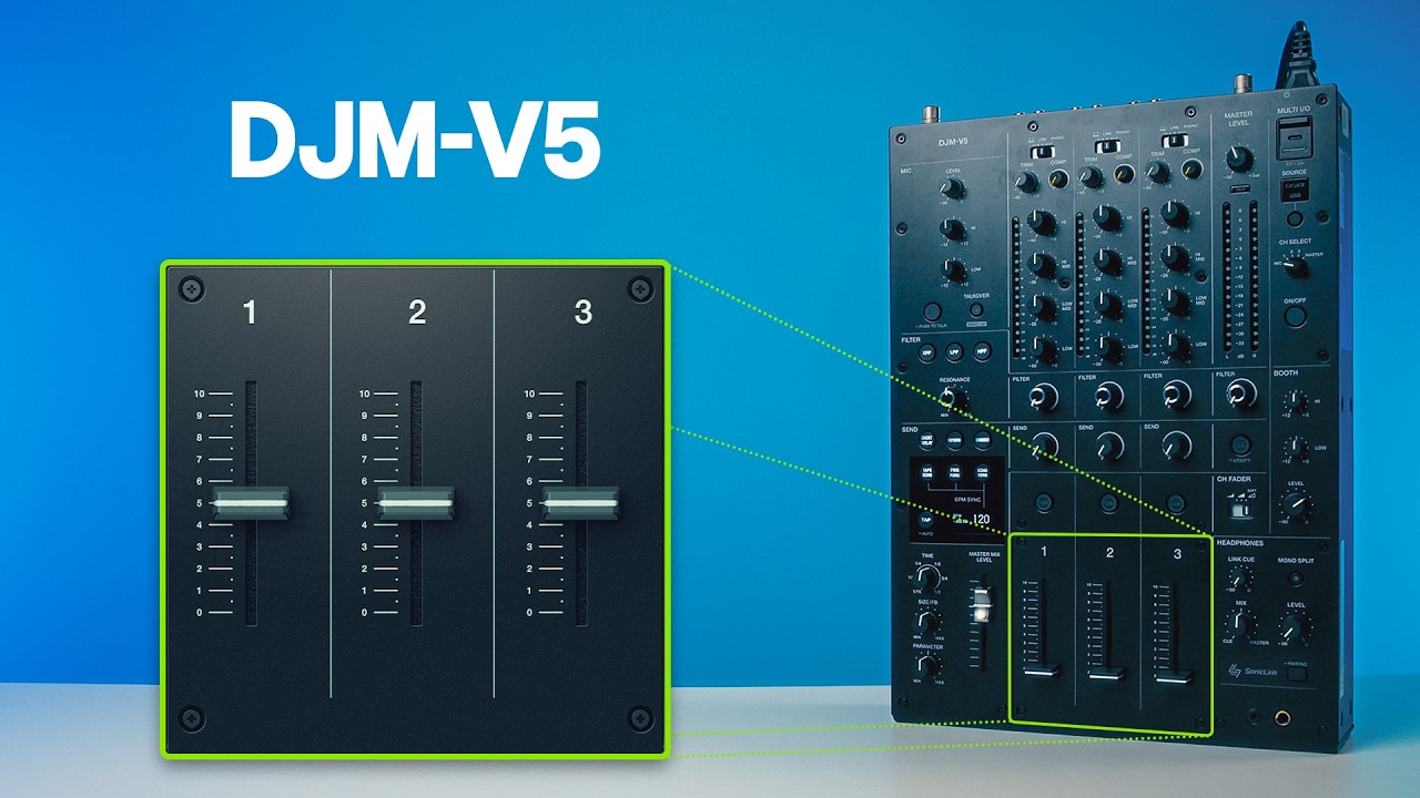 A 3 Channel Mixer! Weird or Genius? AlphaTheta DJM-V5 Review