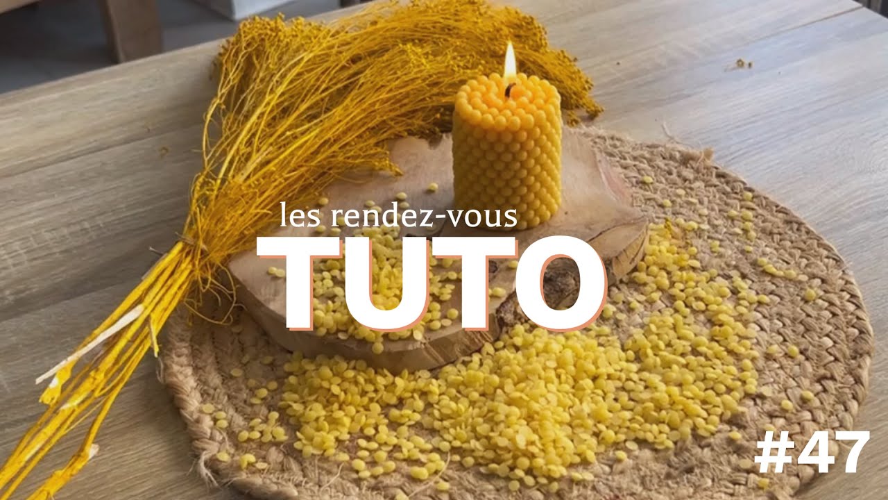 TUTO #47  • Ma bougie en cire d'abeille 🐝