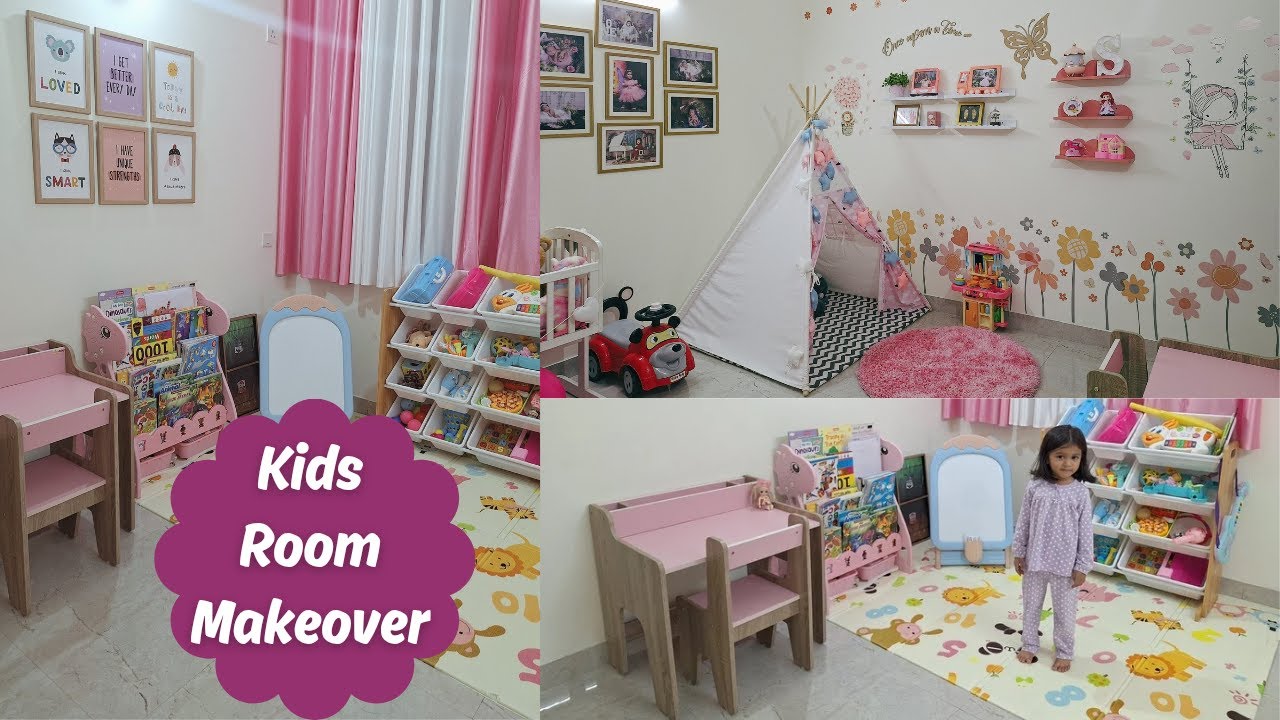 Decorating My Daughter's Play Room in New Home | Kids Room Makeover | NitzLifeStyle
