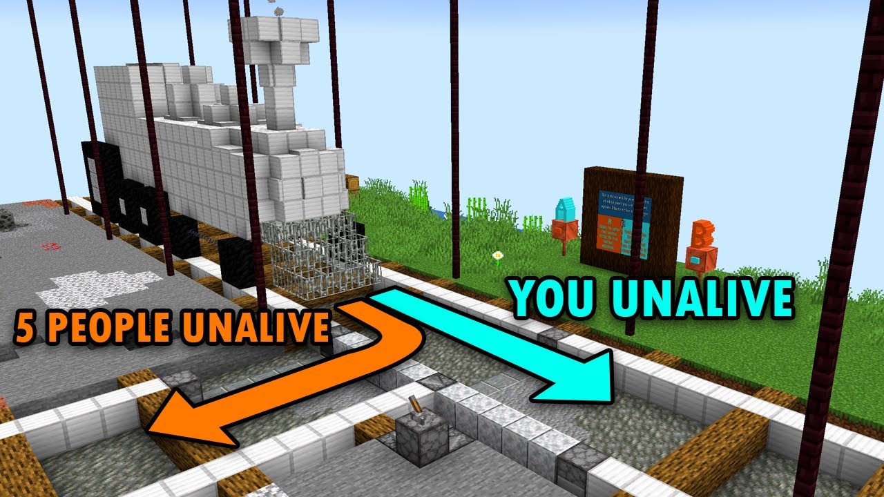 Minecraft Trolley Problem