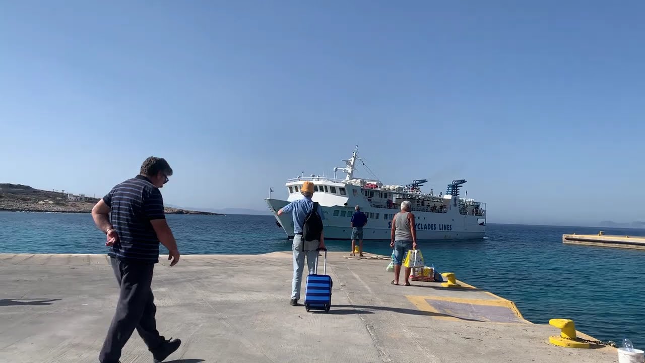 Express Skopelitis docking at Donoussa#summer2025 #greece#cyclades#islands#smallcyclades#skopelitis#