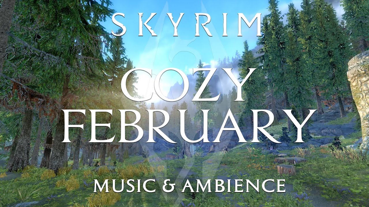 Cozy February in Skyrim | Elder Scrolls Relaxing Music & Cozy Ambience