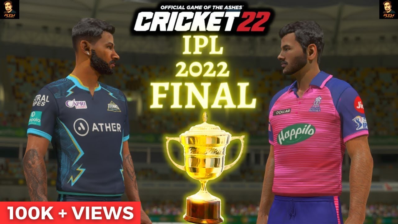 IPL 2022 Final 🏆 - Gujarat Titans vs Rajasthan Royals - Cricket 22 - RtxVivek