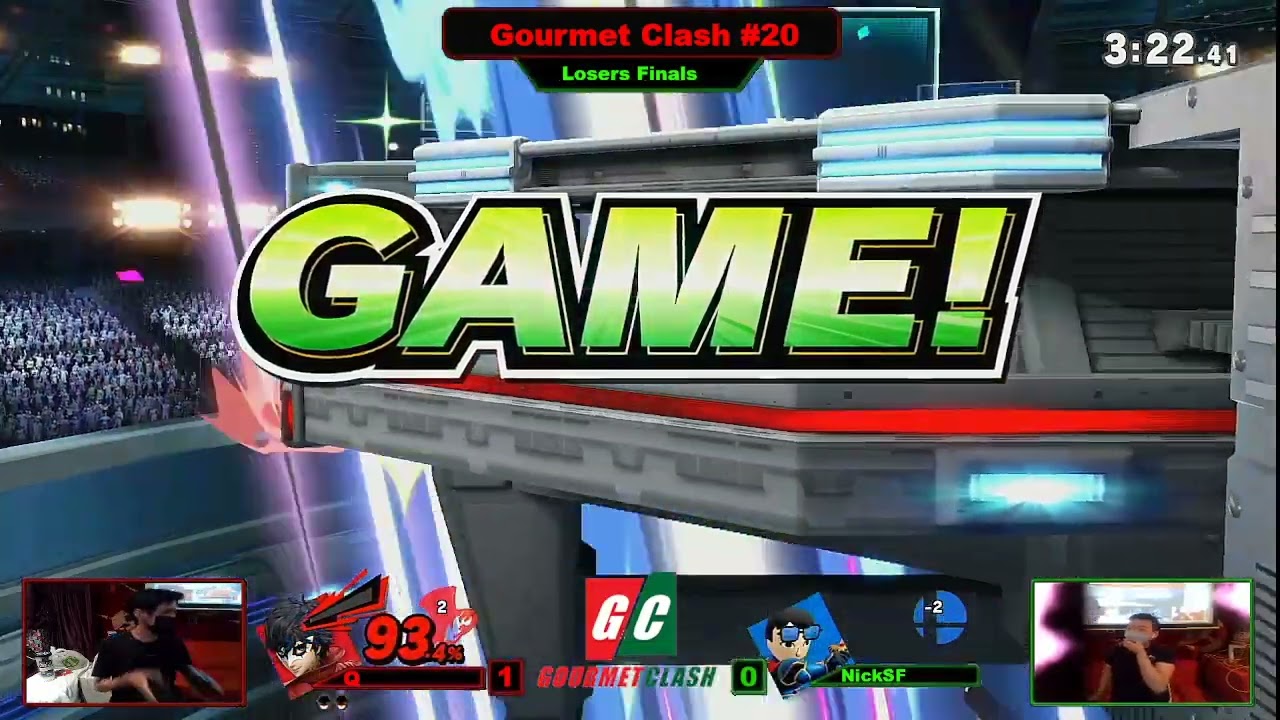 Gourmet Clash #20 - Q (Joker) vs NIckSF (Mii Sword) Losers Finals - Ultimate Singles