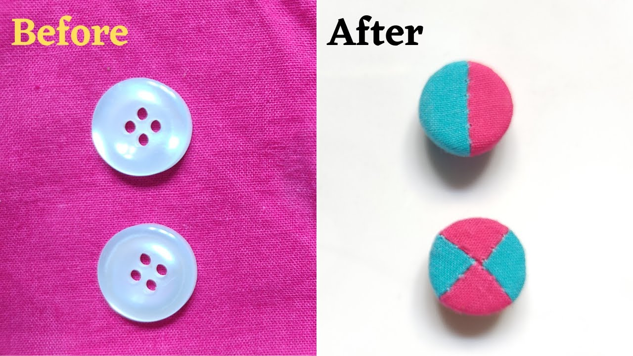 How to make two color fabric button with no kit or machine