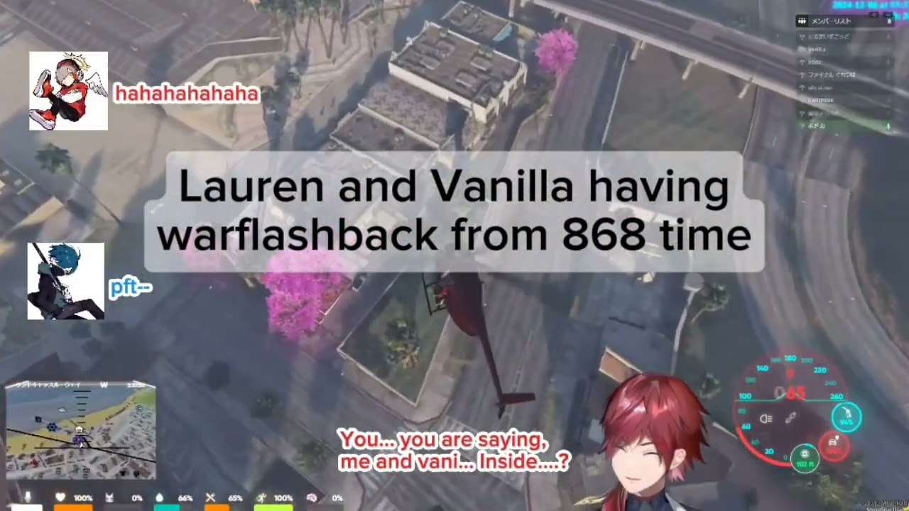 [ #VCRGTA3 Clip ENGSUB ] Lauren and Vanilla having flashback from 868 in BBB [ ft Daruma / Nqrse ]
