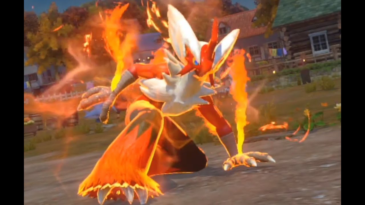Pokkén Tournament Blaziken Gameplay + Burst attack