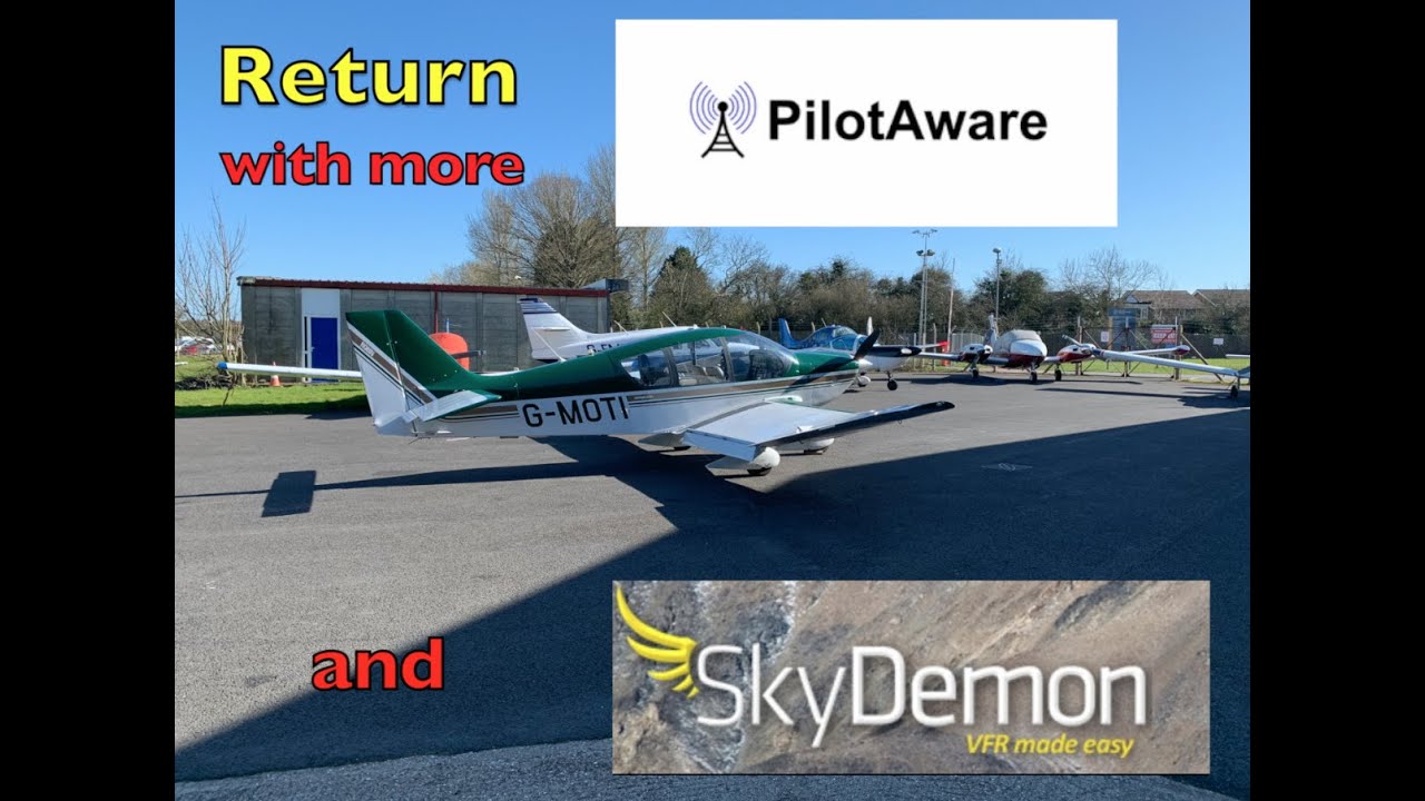 PilotAware with SkyDemon, returning from Earls Colne