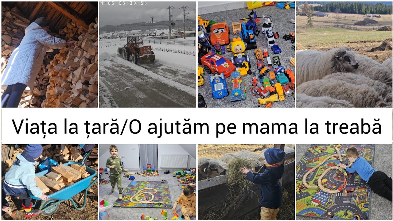 Am fost la mama acasă/O ajutăm la lemne şi cu oile