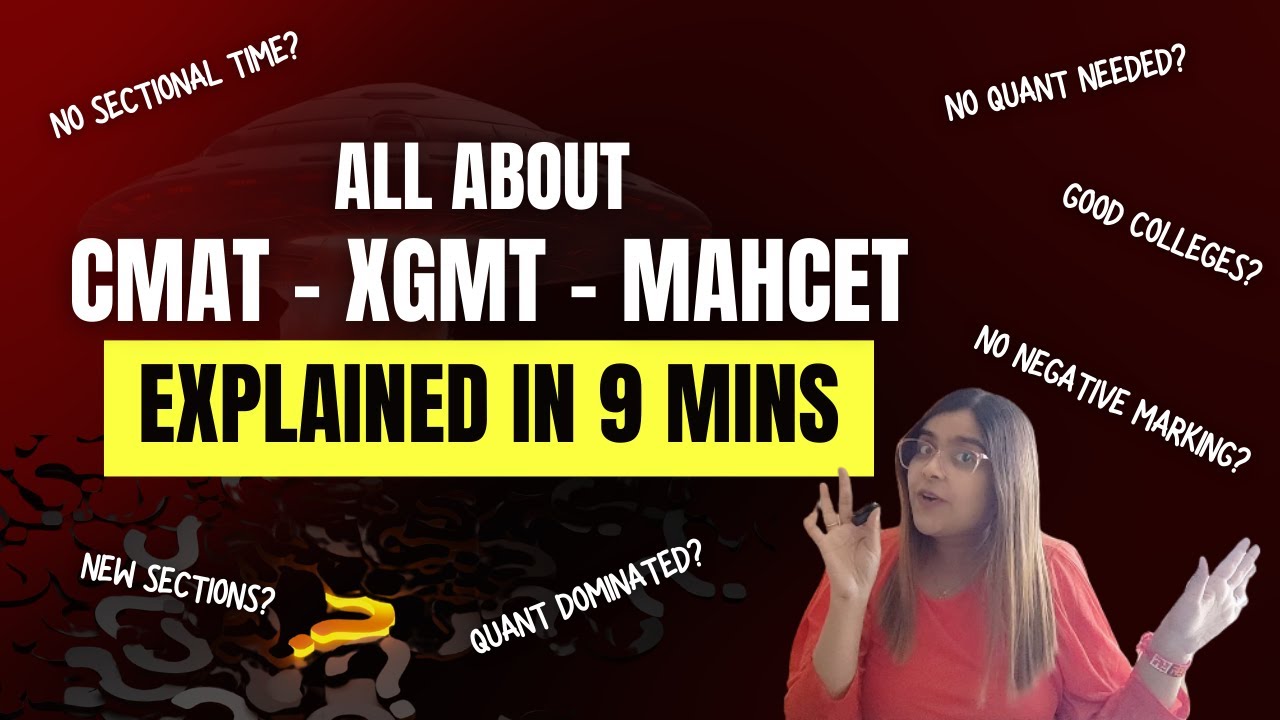All about CMAT | XGMT | MAH-CET | Cutoffs, Exam Pattern, Focus Areas, PYQs|Should I give CMAT, XGMT?