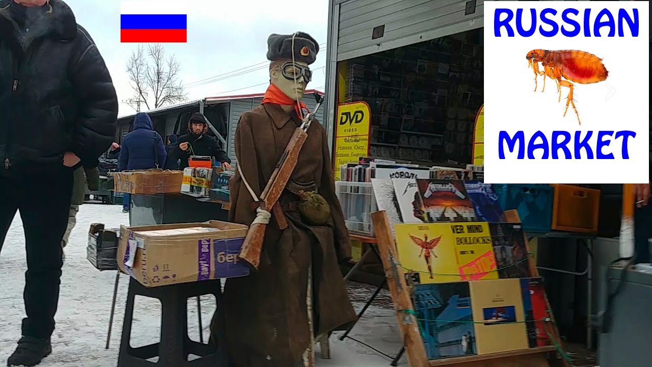 Giant FLEA MARKET in Russia. | St. Petersburg