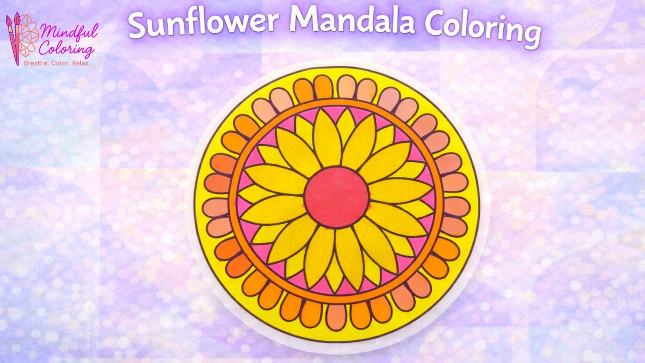 Oddly Satisfying Reverse Mandala 🌼🔥 Hypnotic Glow #coloring #relaxing #satisfying 