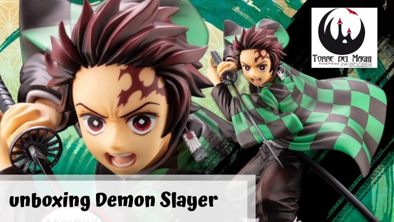 unboxing figure kotobukiya demon slayer KIMETSU NO YAIBA TANJIRO KAMADO