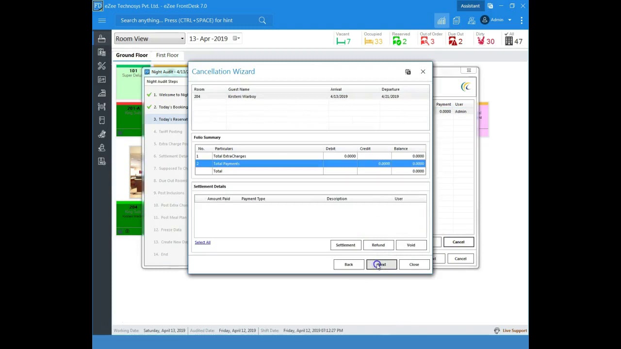8_How to perform night audit in eZee Front Desk