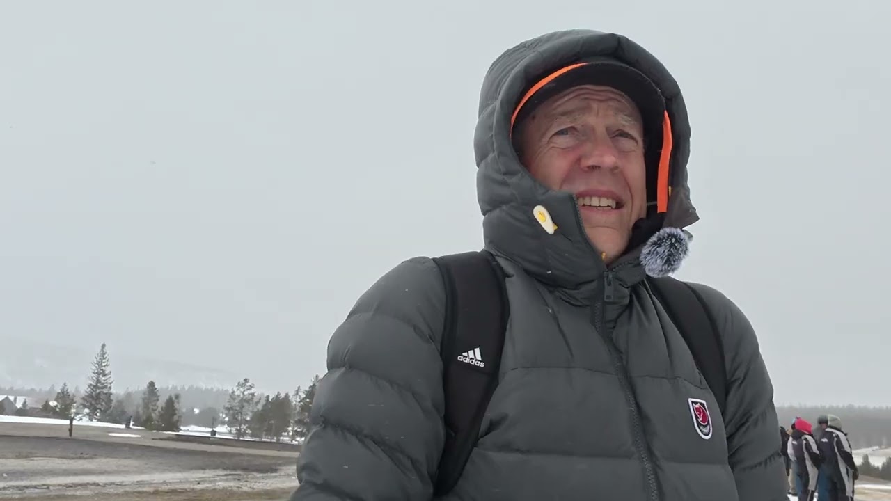 Yellowstone in the winter by Snow Coach