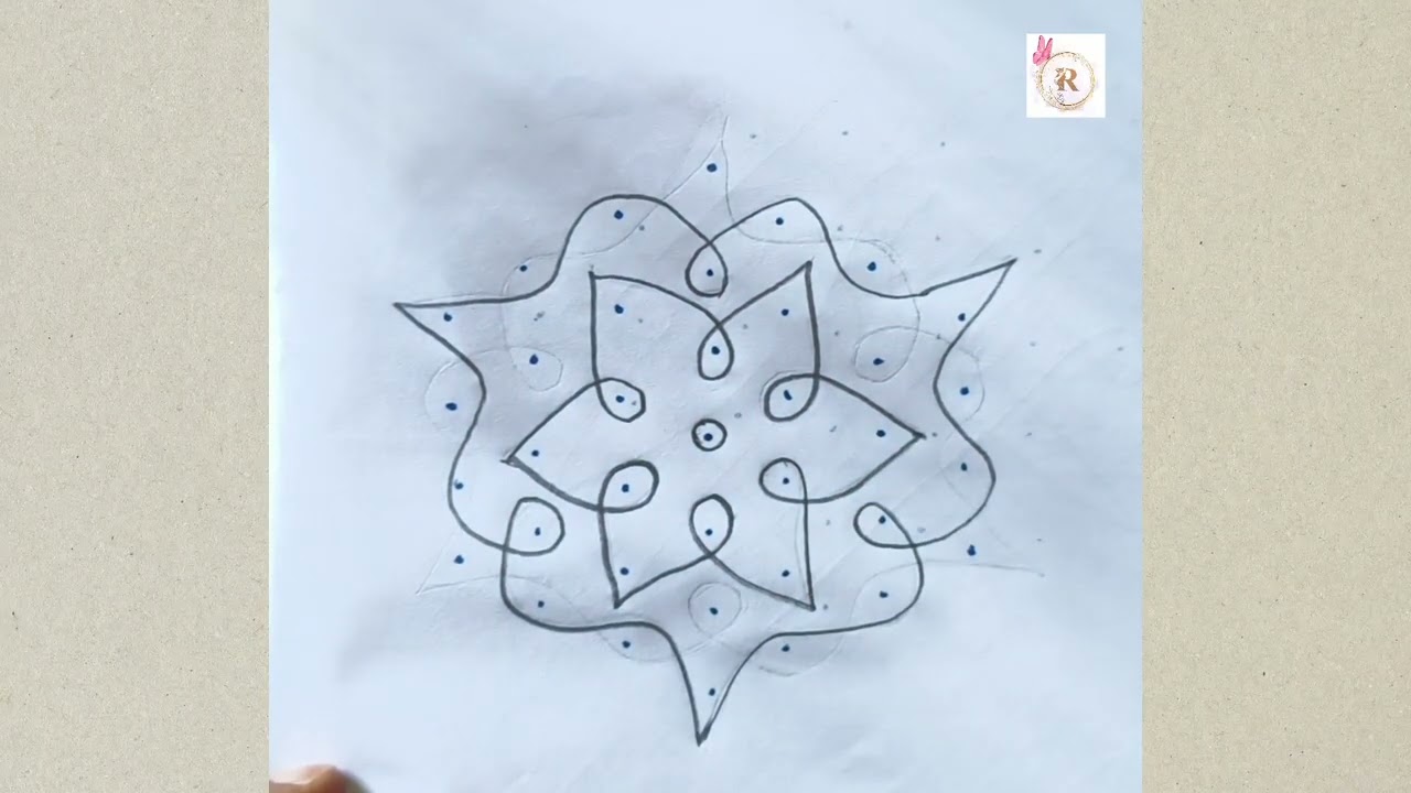 மிகவும் அழகான மற்றும் எளிதாக வாசலில் போட கூடிய தமிழ் கோலம் 🥰