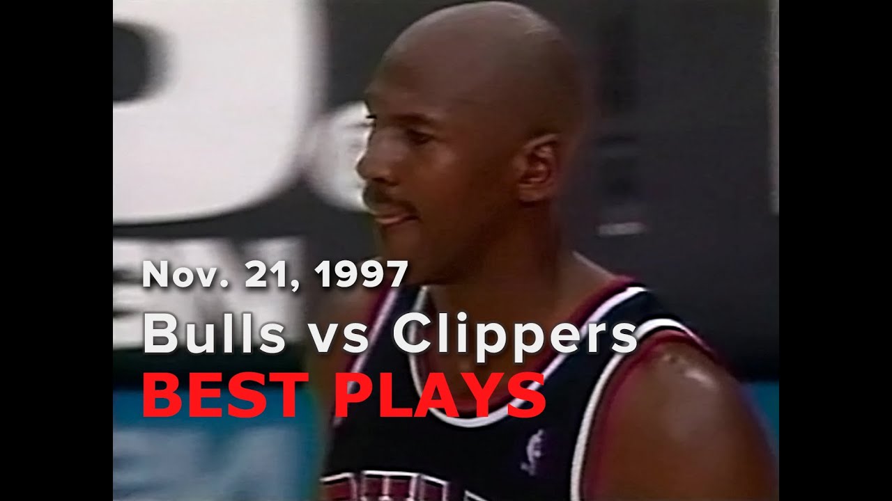 November 21, 1997 Bulls vs Clippers best plays