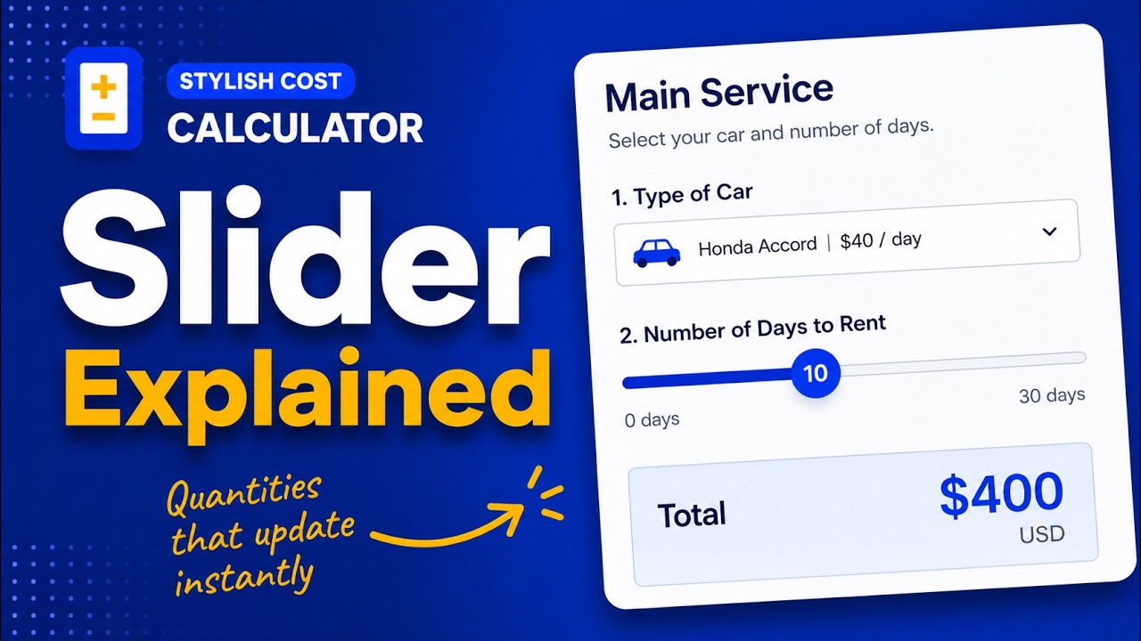 Price Estimator - Slider Explained 2020 | Stylish Cost Calculator for WordPress