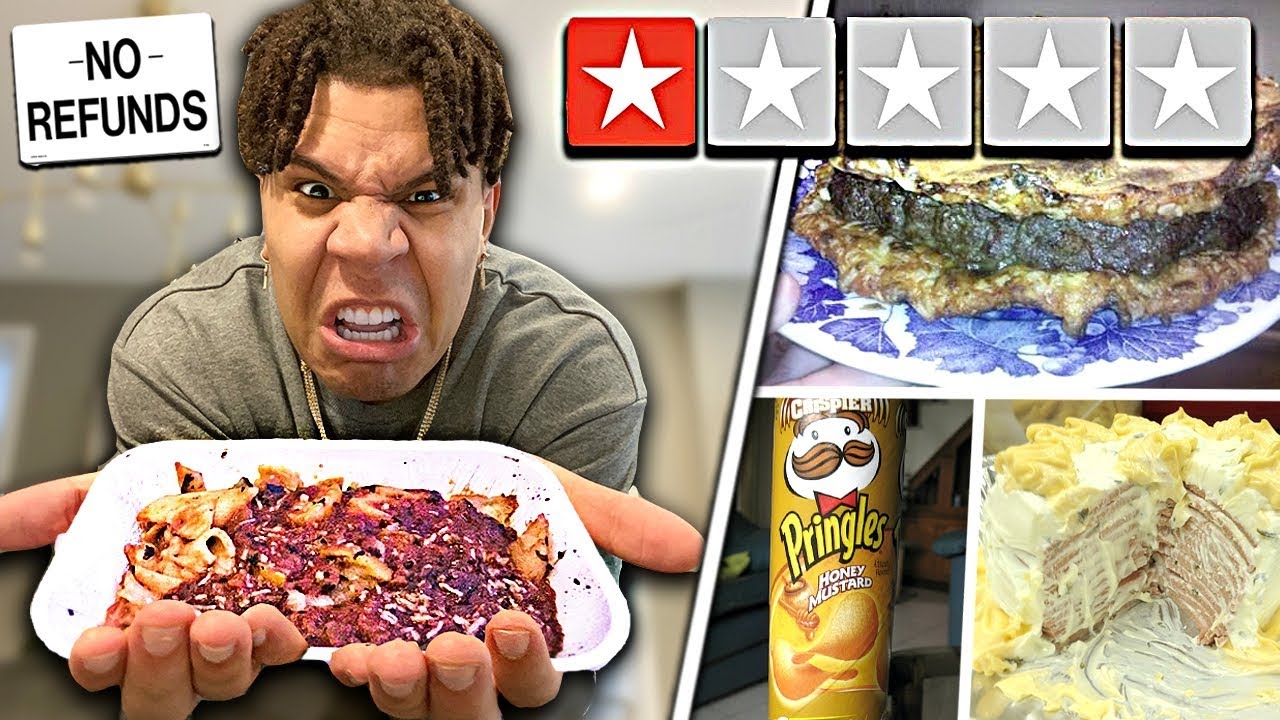 I Only Ate 1 STAR Rated FOODS for 24 hours!! (impossible food challenge)