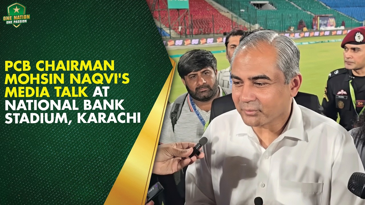 PCB Chairman Mohsin Naqvi's media talk at National Bank Stadium, Karachi | HBL PSL 11
