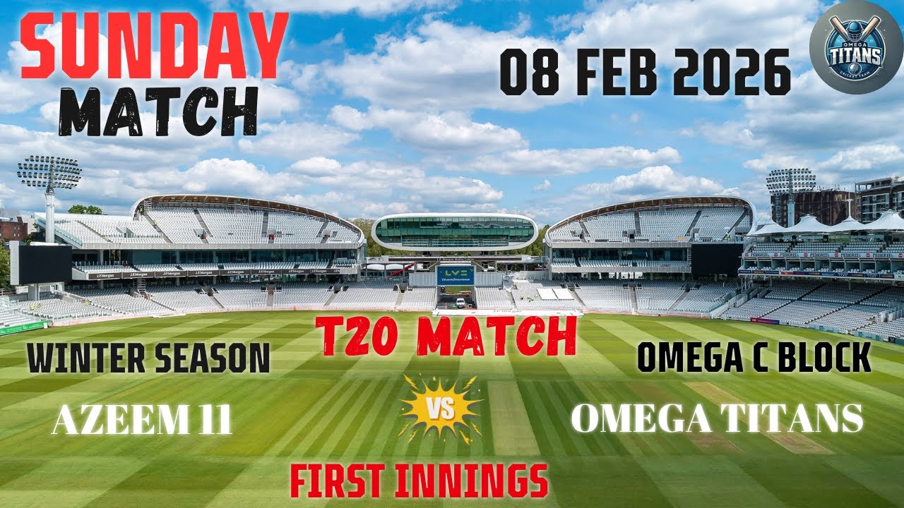 Don't Miss Out Omega Titans Takes on Azeem 11 in Epic #T15Match First Innings