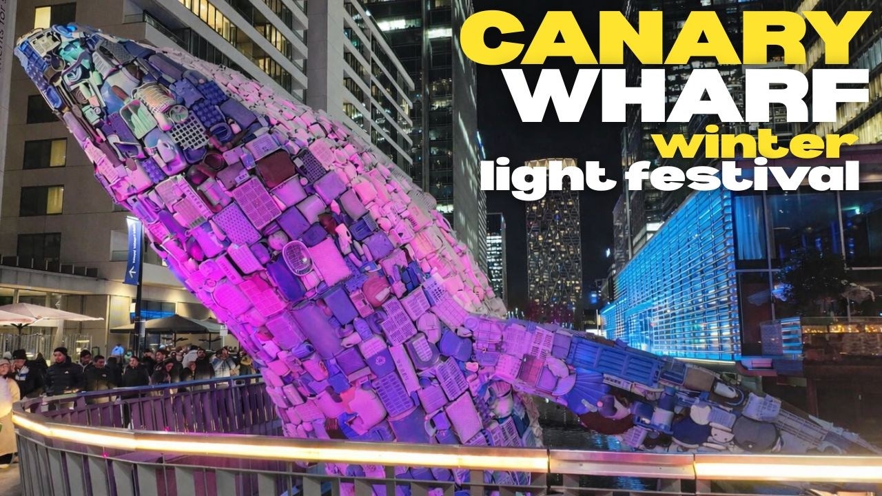 Canary Wharf Winter Light Show 2026 4k | World's Biggest Winter Light Show?